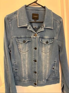 Liverpool Jeans Company Light Blue Denim Jacket luxe soft stretch medium